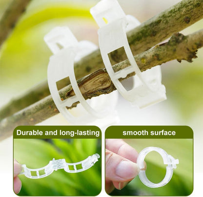 50 PCS Secured Plastic Plant Clip, Plant Support Clips, Garden Clips for Climbing Plants, Plastic
