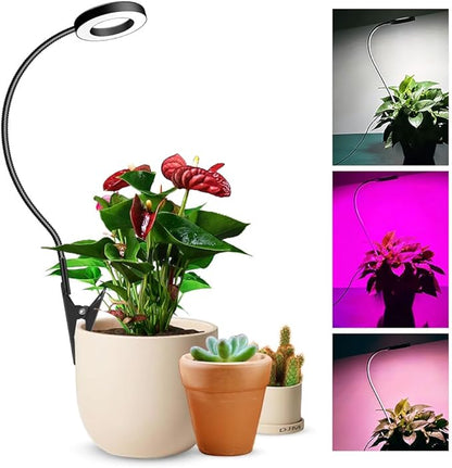 Plant Grow Light, 48 LEDs Full Spectrum Grow Lights for Indoor Plants, Height Adjustable Small Halo