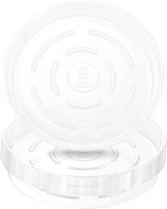 Plant Saucer 30 Pack Plant Trays for Pots 12 Inch Plastic Plant Saucers for Outdoors and Indoors