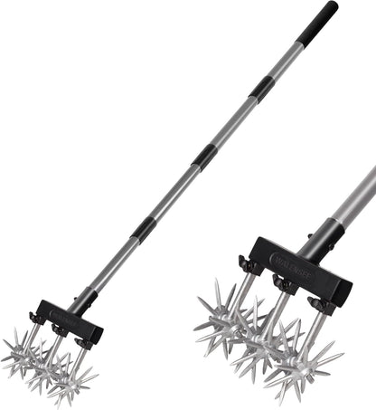 Walensee Rotary Cultivator Garden Tool – Adjustable Hand Tiller for Gardening & Lawn Care with