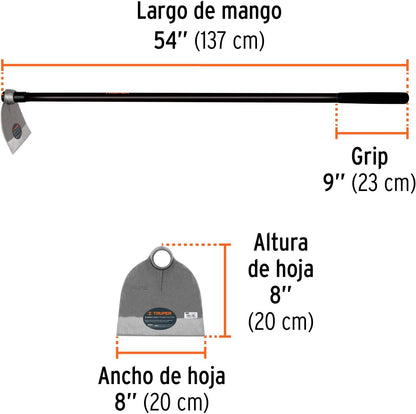 TRUPER AL-2M Round Eye Hoes w/ 54" Handle 1.7Lb (0.77Kg)