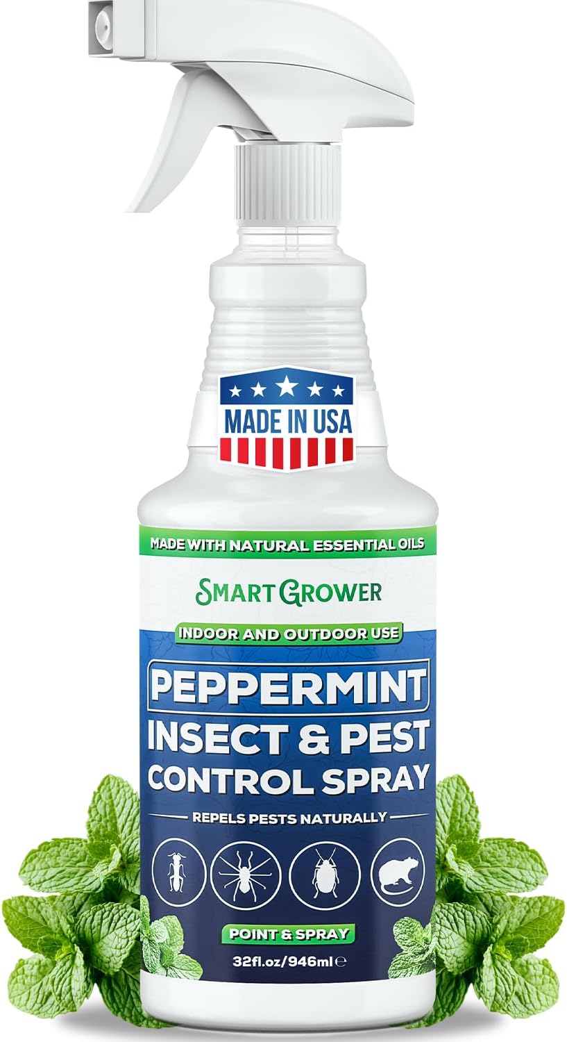 All Natural Peppermint Oil Insect & Pest Control Spray Repels Mice, Spiders, Ants, for Home