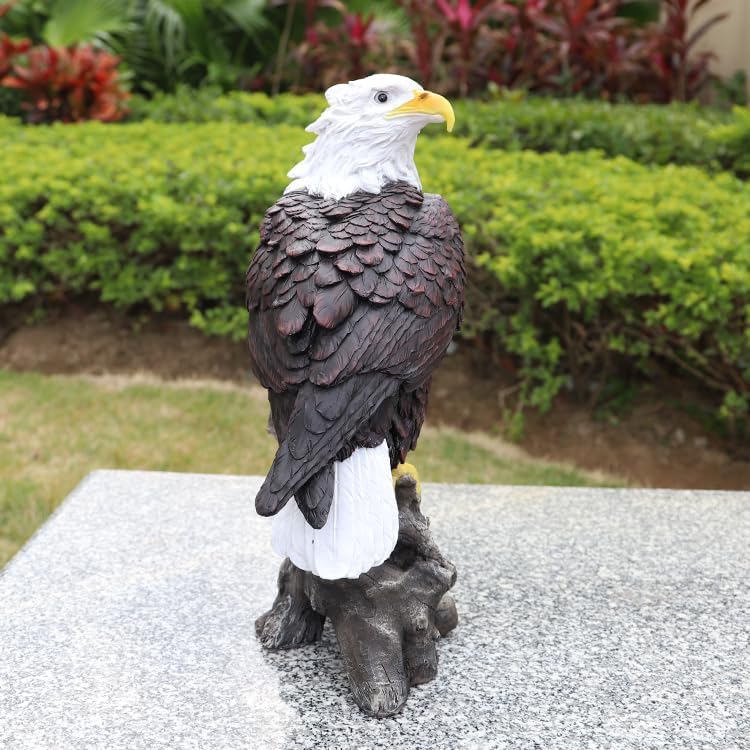 Garden Decor Sculptures Statues Outdoor, Bald Eagle Statue Christmas Animal Decoration, Home Patio