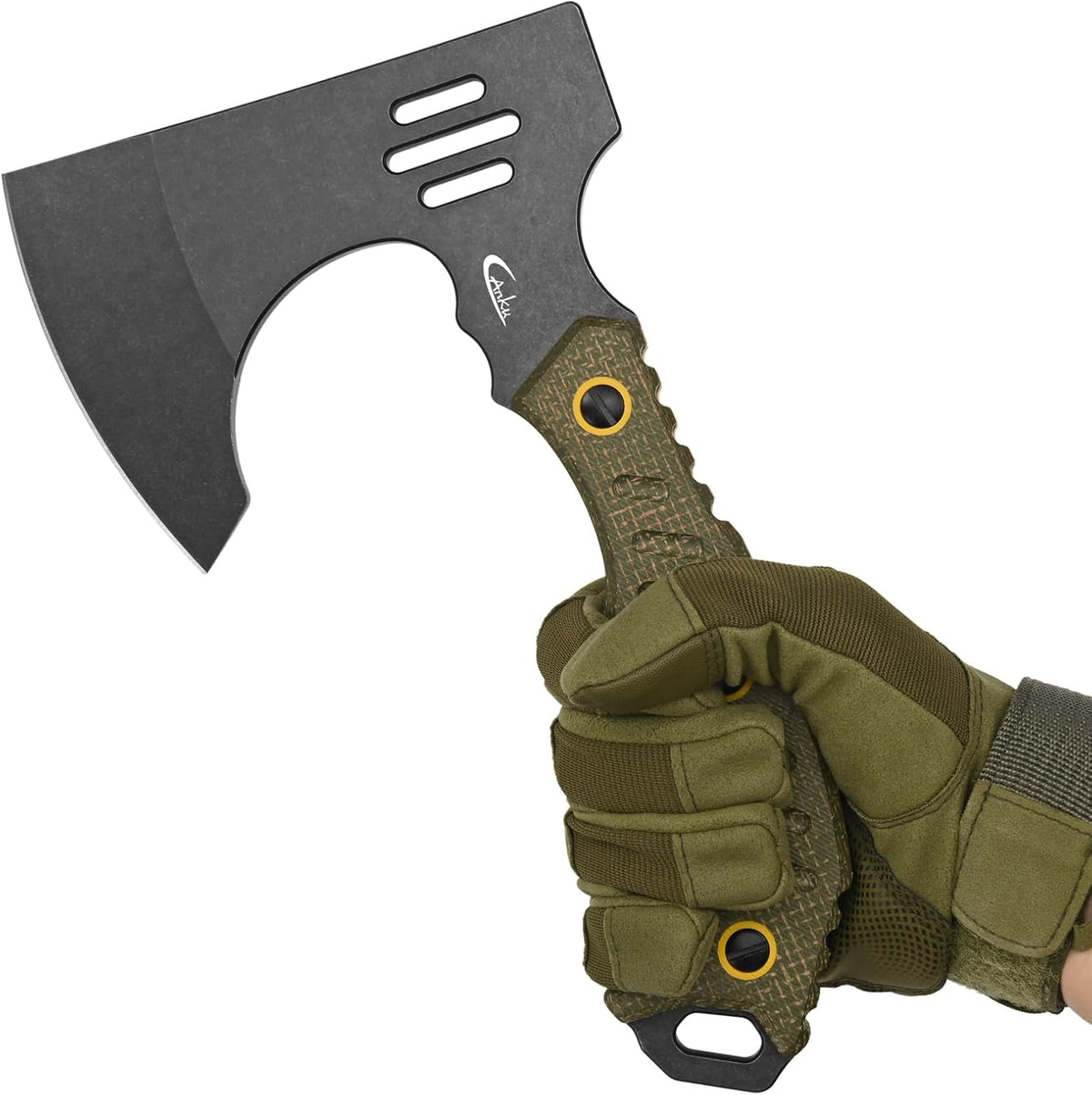 C1391 Camping Axe Camping Hatchet,DC53 Steel Blade with Micarta Handle Survival Hatchets Bushcraft