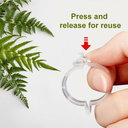 AIIONP 100 PCS Plant Support Clips Reusable Garden Clips, Secured Plastic Plant Clips, Tomato