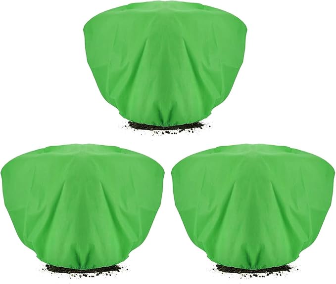 ANPHSIN 3 Pcs Plant Covers Freeze Protection - 19.6in x 39.3in Winter Shrub Plant Protection Bags