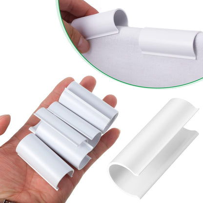 Jetec 64 Pieces Pool Cover Clamps for Above Ground Pools PVC Pipe Clips for Greenhouses, Row