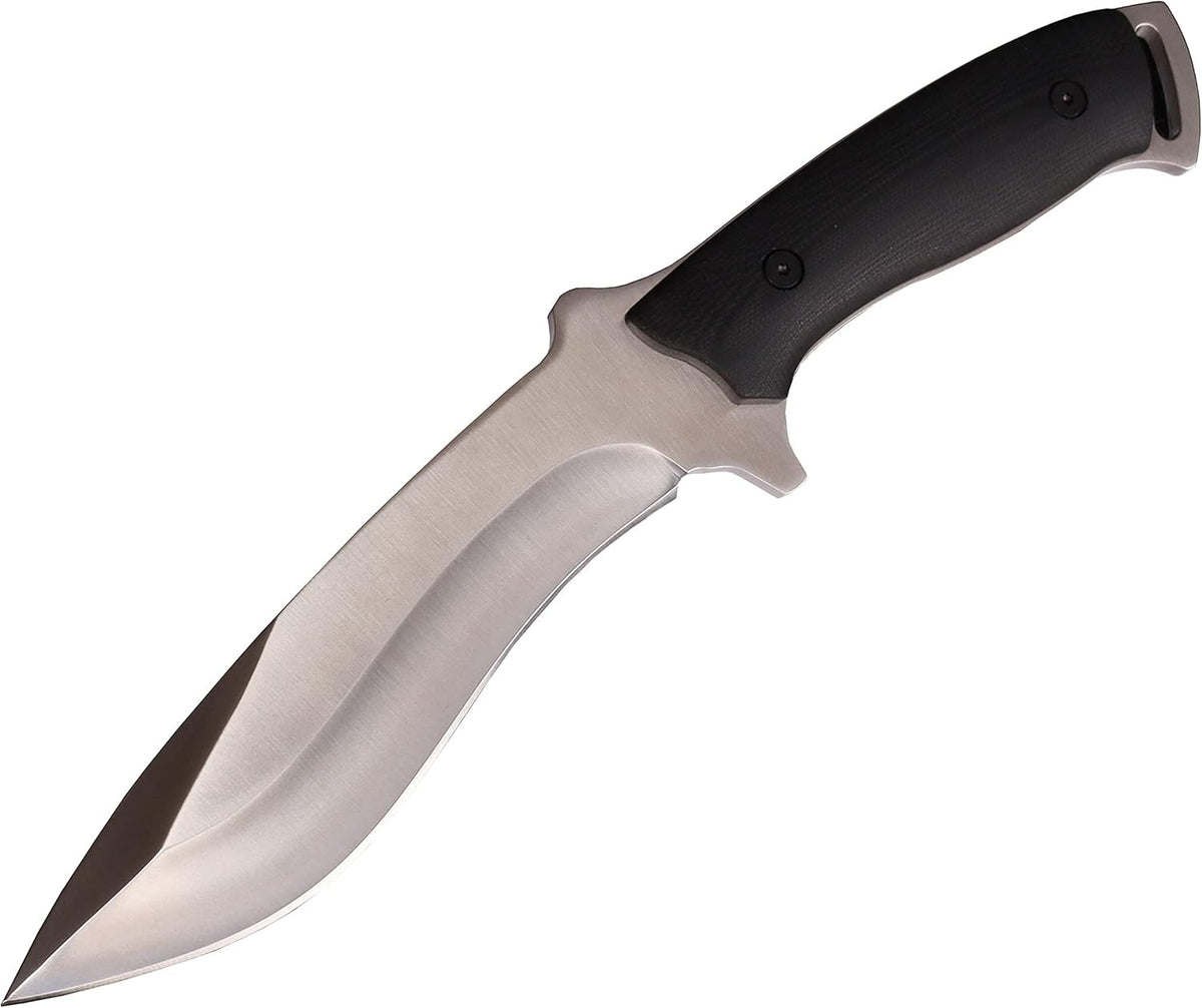 MASALONG kni227 dog leg straight fxied blade Bowie full tang Hunting Knife with Leather Sheath for