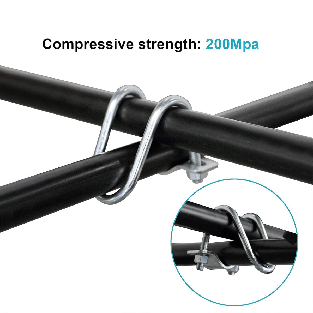 20 PCS Conduit Cross-Connector Vertical Pipe Clip for 3/4" EMT Electrical Pipe(OD 0.922"), Also