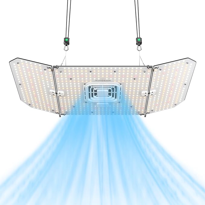 VIVOSUN AeroLight Wing AW200SE, LED Grow Light 200W with Integrated Circulation Fan, Compatible