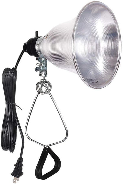 Simple Deluxe Clamp Lamp Light 60 Watt with 5.5 Inch Aluminum Reflector (no Bulb Included), 6 Feet
