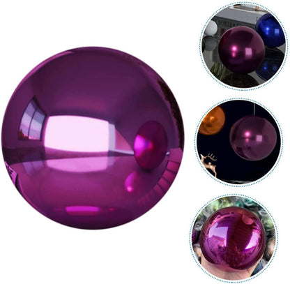Happyyami Stainless Steel Ball Gazebo Garden Mirror Reflective Ball Decorative Sphere Outdoor