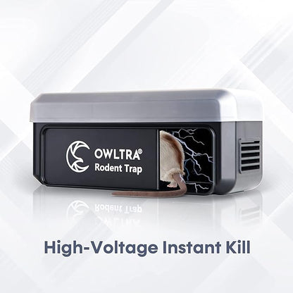 OWLTRA OW-7 in-/Outdoor Electric Rodent Trap, Instant Kill Mouse & Rat Zapper with Waterproof