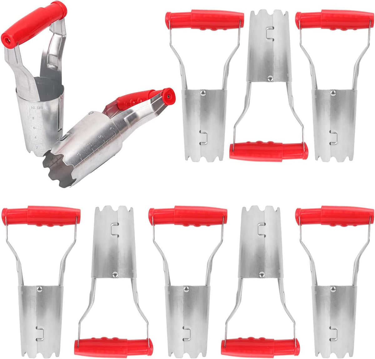 10 Pack Bulb Planter Tool - Bulb Transplanter with Marked Depth, Tulip Bulb Planter Tool