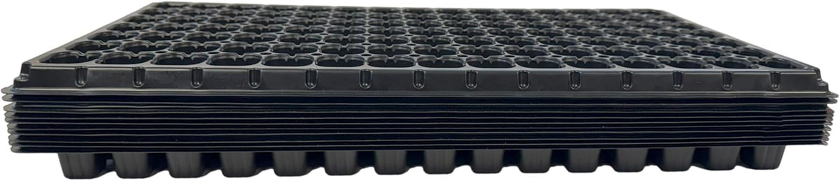 105 Cell Seedling Plastic Nursery Trays, 10 Pack, Thick Durable Germination Plug Trays, 1050 Cells