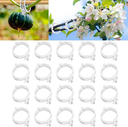 AIIONP 100 PCS Plant Support Clips Reusable Garden Clips, Secured Plastic Plant Clips, Tomato