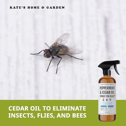 Kate's Home & Garden Peppermint Oil Spray for Bugs, Ants, Insects, Spiders, Roaches, Stink Bug.
