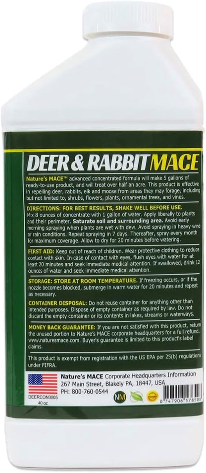 Nature’s MACE Deer and Rabbit Mace, Deer Repellent Spray, Plants, Lawns, Flowers, Gardens, Deer