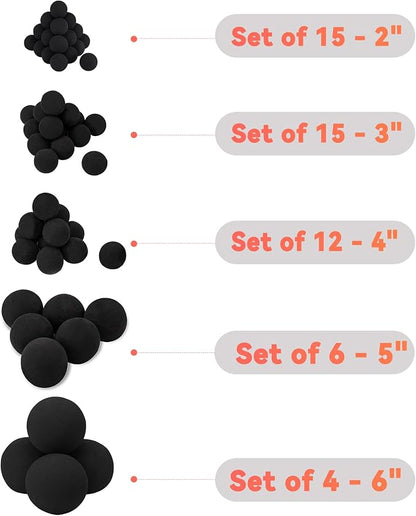 Skyflame 2-Inch Ceramic Fireplace Balls, 25PCS Round Fire Pit Balls for Indoor and Outdoor Fire