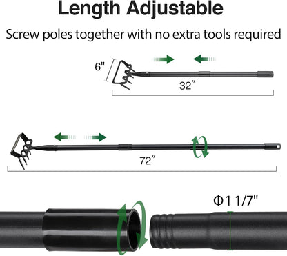 Oliynedy Stirrup Hoe Cultivator Garden Tool Heavy Duty,Scuffle Loop Hula Action Hoe Weeding