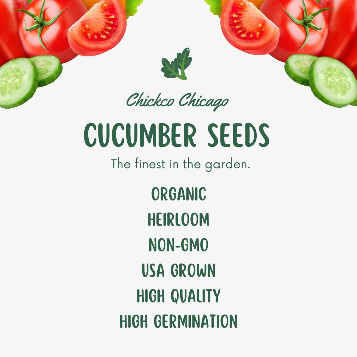 250+ Organic Marketmore Cucumber Seeds – Premium Heirloom Seeds – Perfect for Gardens, Raised Beds
