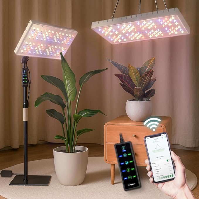 Grow Lights for Indoor Plants, [Smart APP & Expansive 2x2 Ft Coverage] Genuine 48Watt LED Full