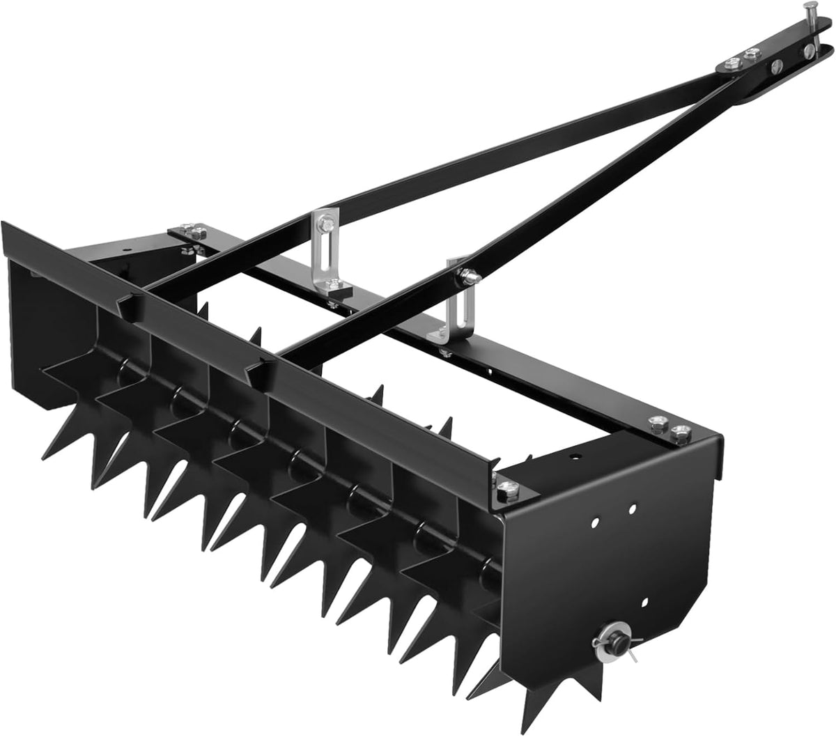 Lawn Aerator Tow Behind, Heavy-Duty Core Aerator Tool for Lawns, 32" Manual Lawn Aerator with
