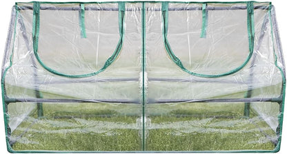 Zenport SH3212A Garden Cold Frame Greenhouse Cloche for Easy Access Protected Gardening