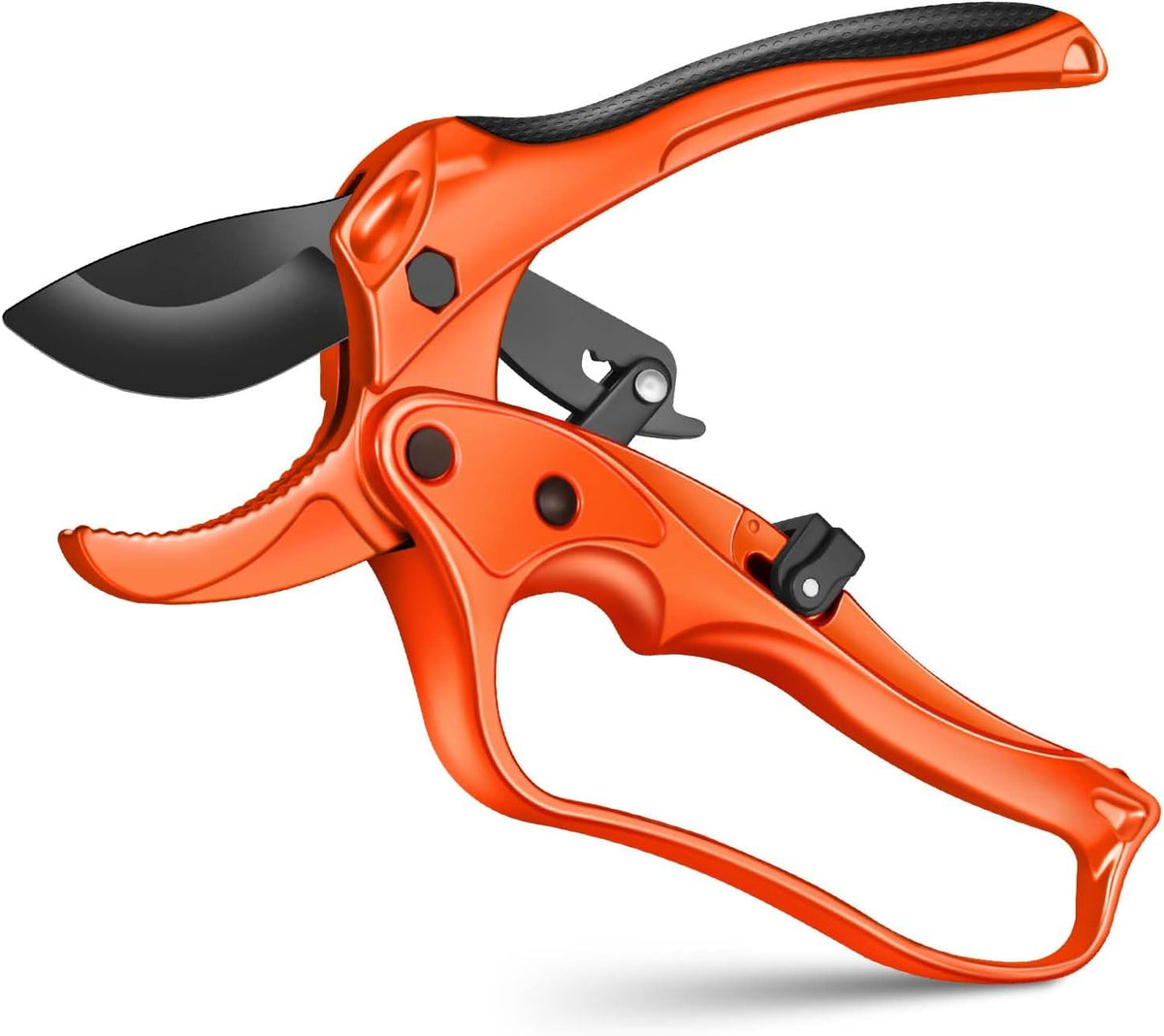 Ratchet Anvil Pruning Shears for Gardening Heavy Duty, Labor-Saving Design Garden Clippers for