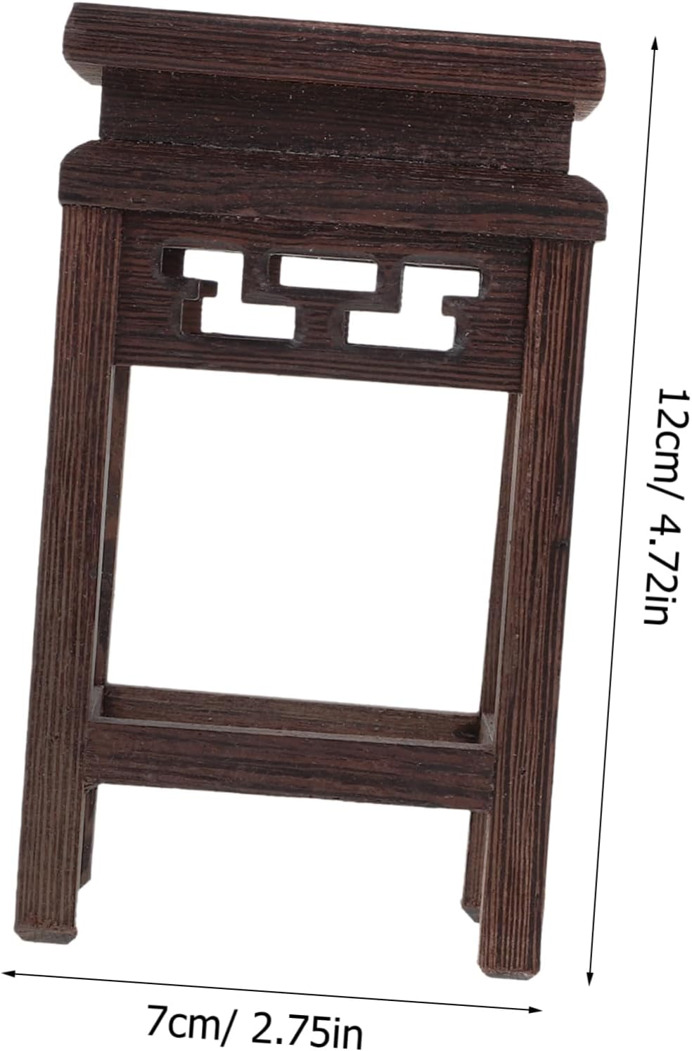 HOMSFOU Antique Chinese Decor Wood Flower Display Stand Vase Holder Decor Plant Pot Stand
