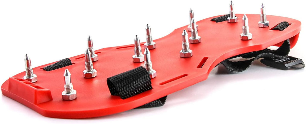 QWORK Gunite Spiked Shoes With 3/4” Short Spikes Perfect For Epoxy Floor, Overlays, Cover