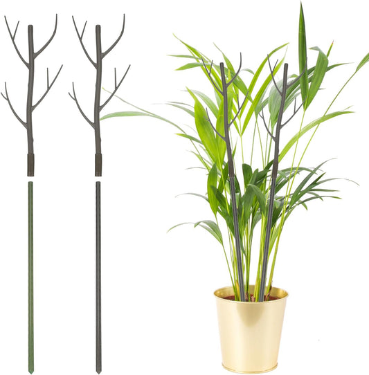 uxcell 2 Pcs Plant Support Stakes, 27.5" Twig Plant Stem Support Structures Garden Branches Plants