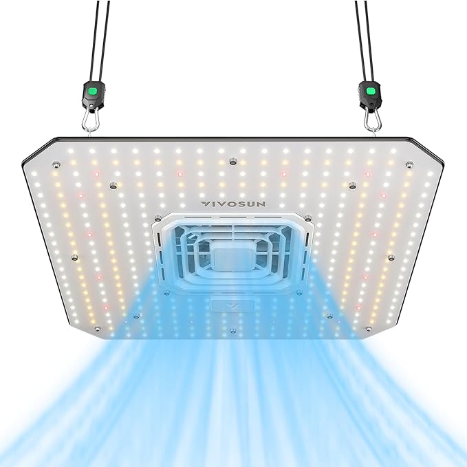 VIVOSUN AeroLight A100SE, LED Grow Light 100W with Integrated Circulation Fan, Compatible with App