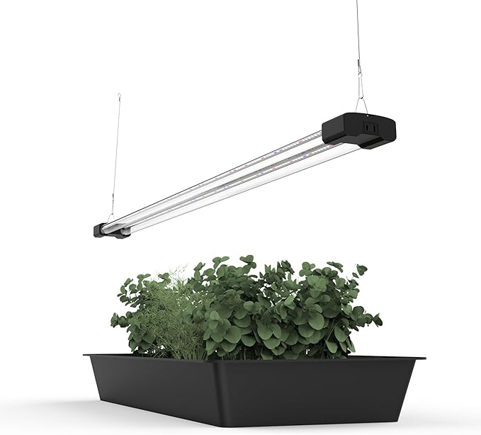 4FT LED Succulent Terrarium Plant Grow Light Linkable Full Spectrum Daylight with Enhanced 660nm