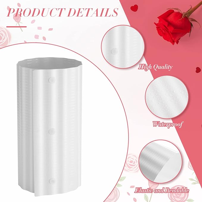 Queekay 12 Pcs Rose Cones for Winter Protection, 16.5 x 9 Inch Winter Rose Collars Bush Cover for