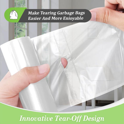 Teivio 4 Gallon 300 Counts Strong Clear Trash Bags Garbage Bags, Mini Waste Basket Liners,Bathroom