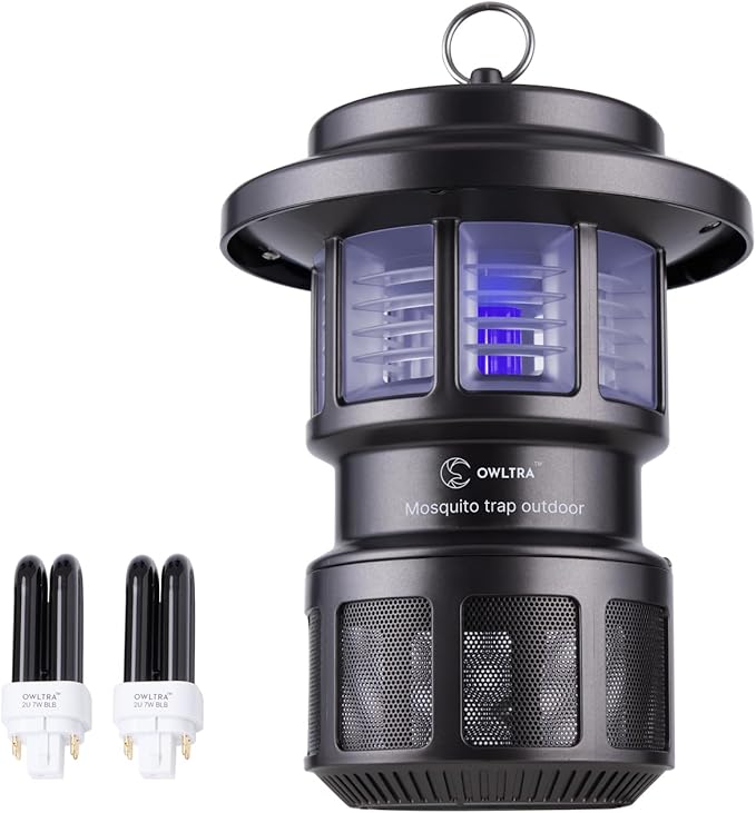 OWLTRA OMT-L20 Indoor & Outdoor Electric Insect Trap, Catcher & Killer Lamp for Mosquitoes, Biting