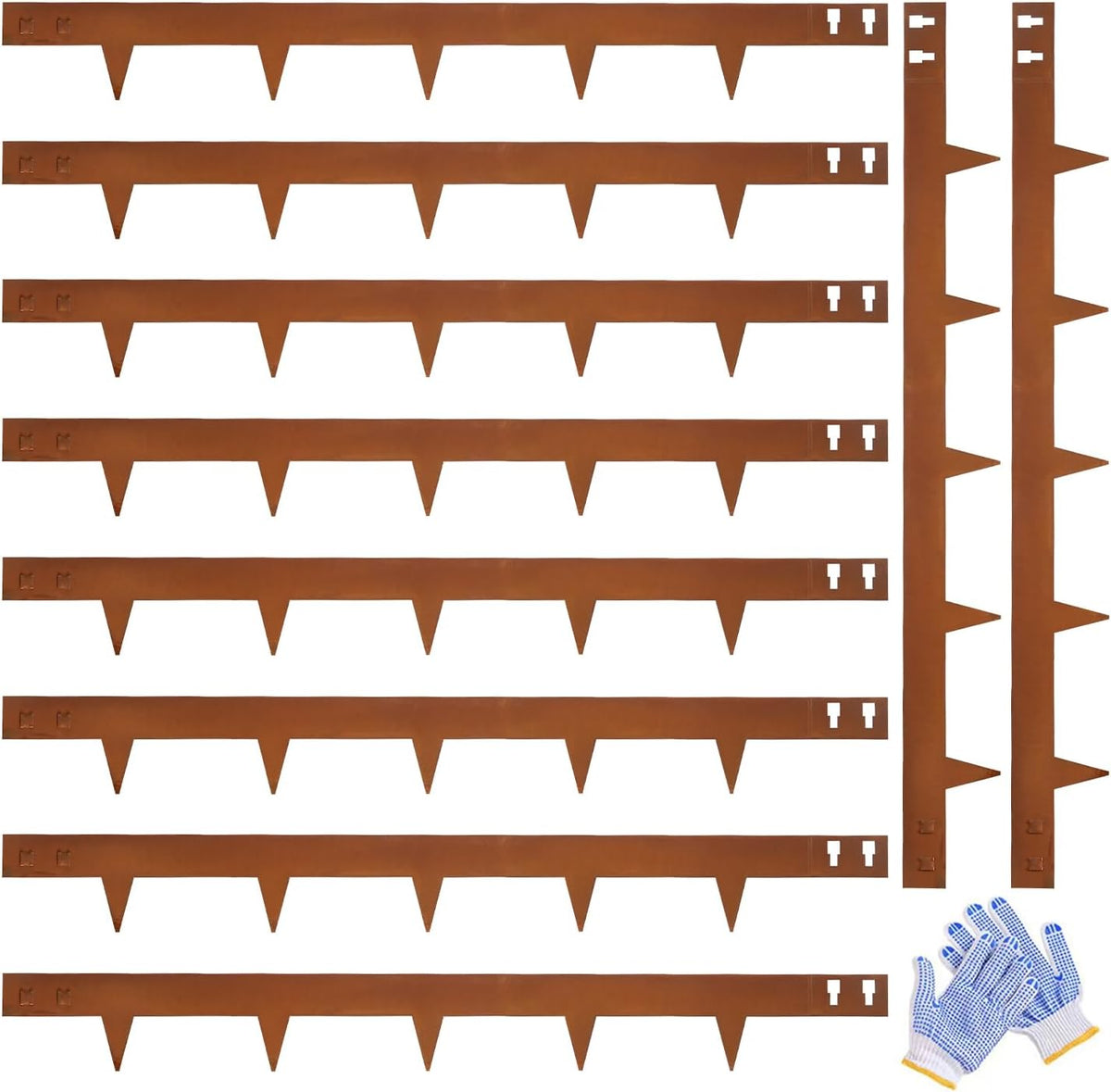 Corten Steel Landscape Edging 4.5 Inch Depth Steel Landscaping Edging 40 Inch Strips10 pcs Metal