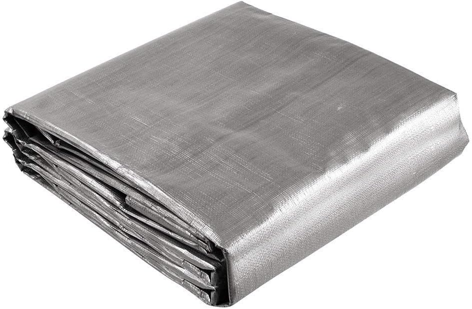 Yescom 18x24ft Heavy Duty Reinforced Poly Tarp Waterproof Tarpaulin 10-mil Ground Sheet Camping