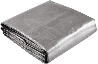 Yescom 18x24ft Heavy Duty Reinforced Poly Tarp Waterproof Tarpaulin 10-mil Ground Sheet Camping