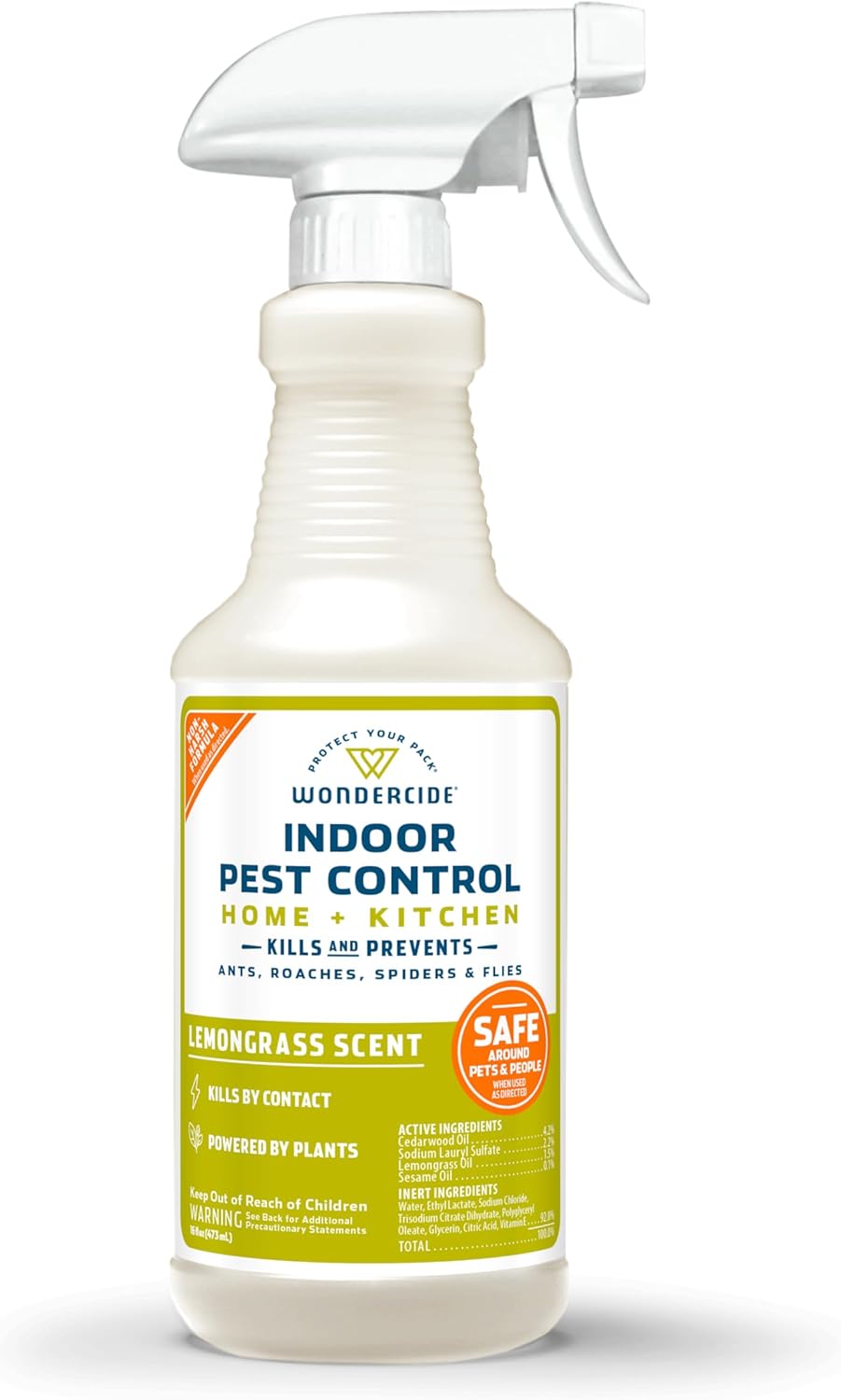 Wondercide - Indoor Pest Control Spray for Home and Kitchen - Ant, Roach, Spider, Fly, Flea, Bug