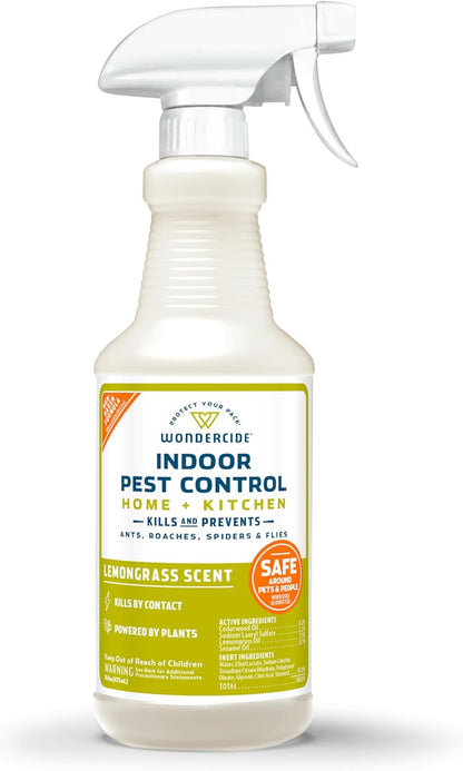 Wondercide - Indoor Pest Control Spray for Home and Kitchen - Ant, Roach, Spider, Fly, Flea, Bug