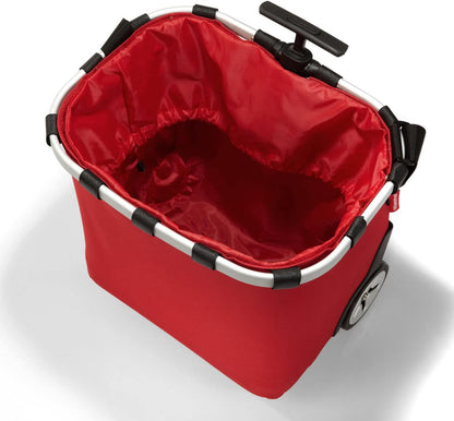 reisenthel carrycruiser red – Portable Shopping Trolley with Sturdy Aluminum Frame, Shoulder Strap