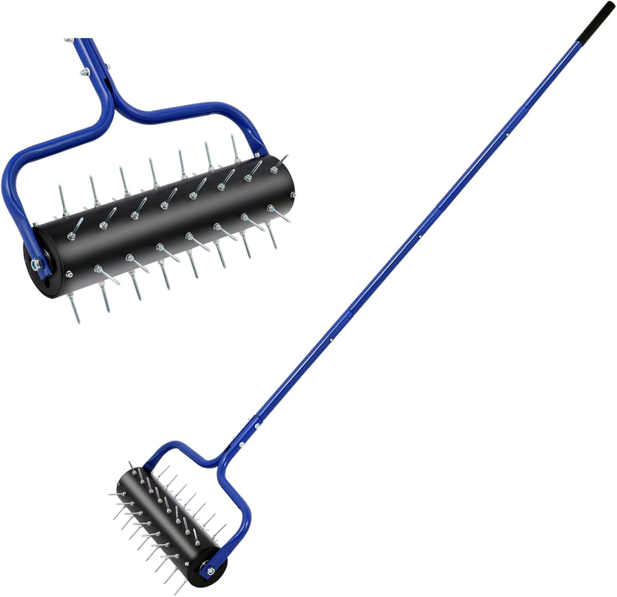 sancat Lawn Aerator, 21" Push Coring Aerator,Preasembled Spike Gardening Aerator Tool,Lawn Plug