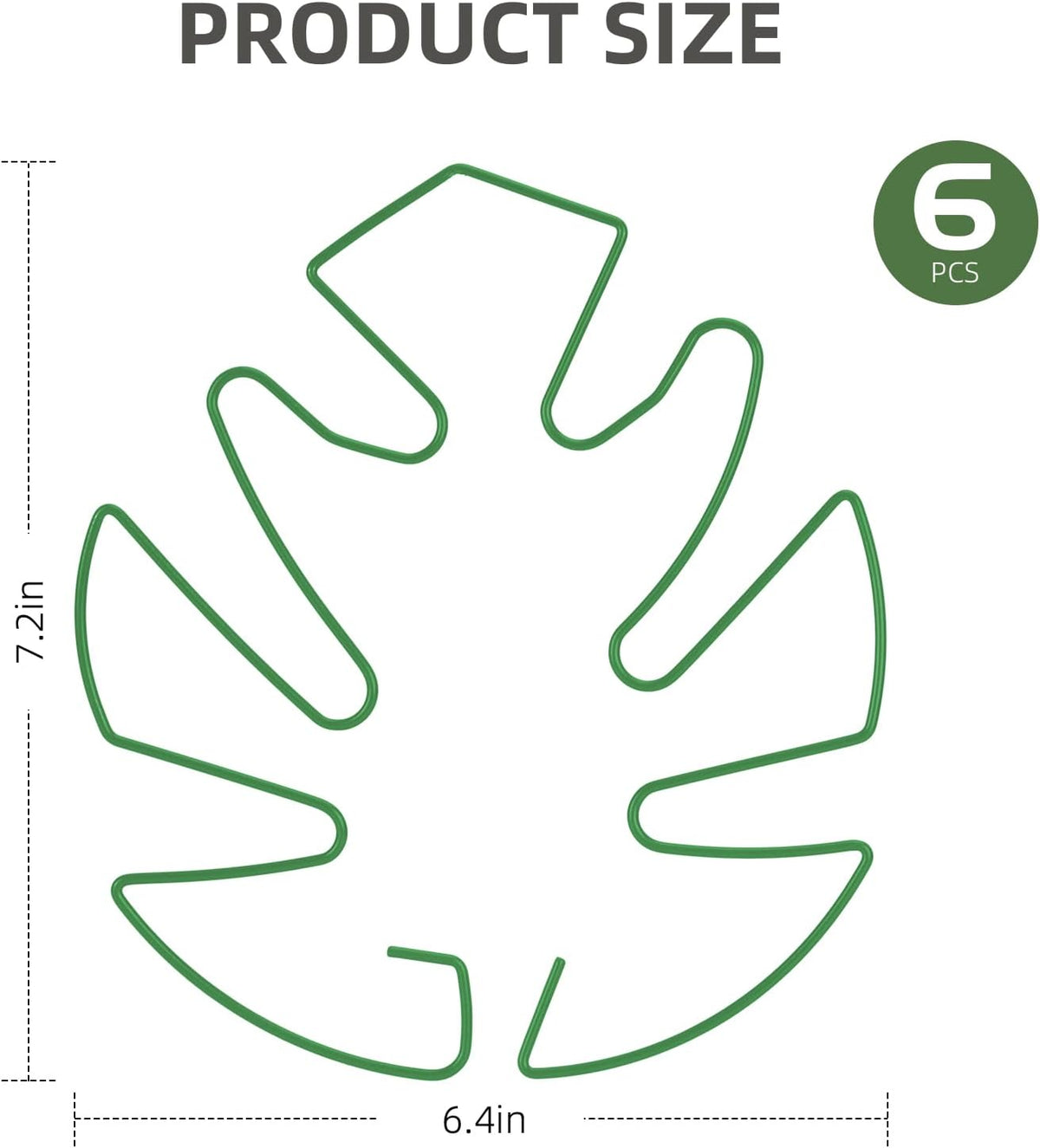6PCS Iron Monstera Plant Support, Uniquely Designed Indoor Plant Accessories, Stable Plant Support