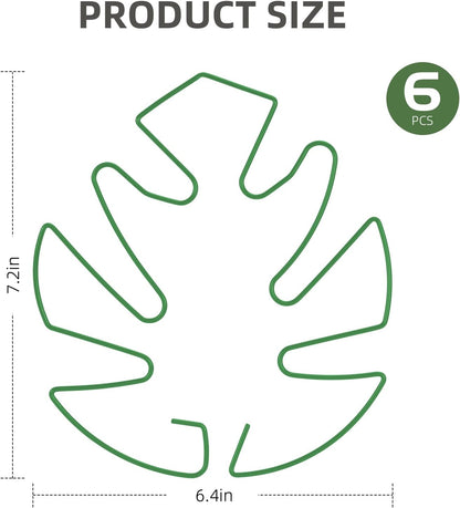 6PCS Iron Monstera Plant Support, Uniquely Designed Indoor Plant Accessories, Stable Plant Support