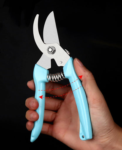 Blue Garden Flower Shears Pruning Shears 6.9 inches Scissors Heavy Duty Plant Scissors for Cutting