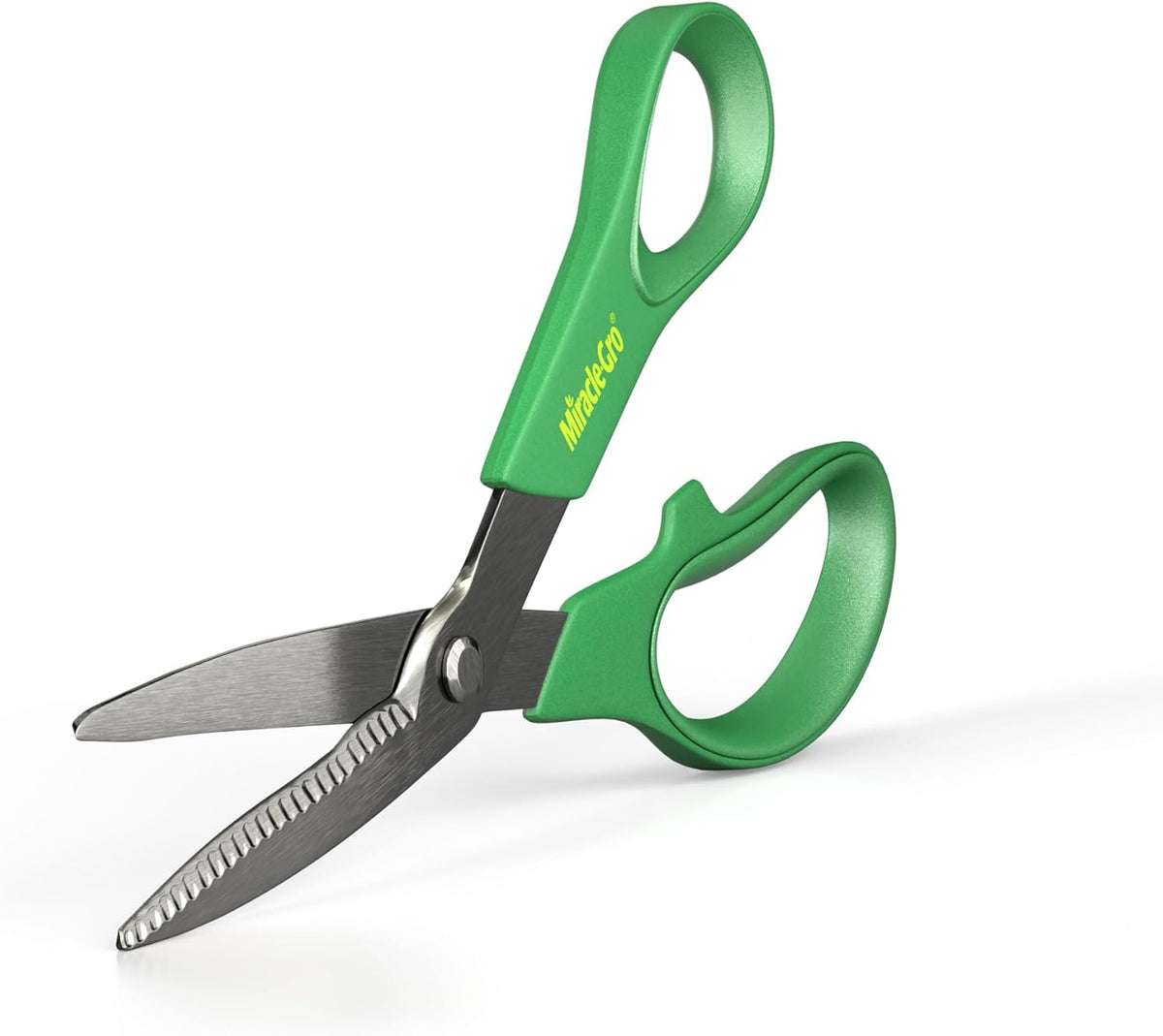 Miracle-Gro 8 in. All-Purpose Steel Garden Utility Shears with Serrated Blades – Comfort Grip Yard