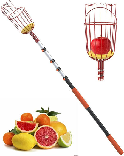 AgiiMan 3 to 12 FT Fruit Picker Pole - Reach to 18 FT Fruit Picker with Telescopic Extension Pole
