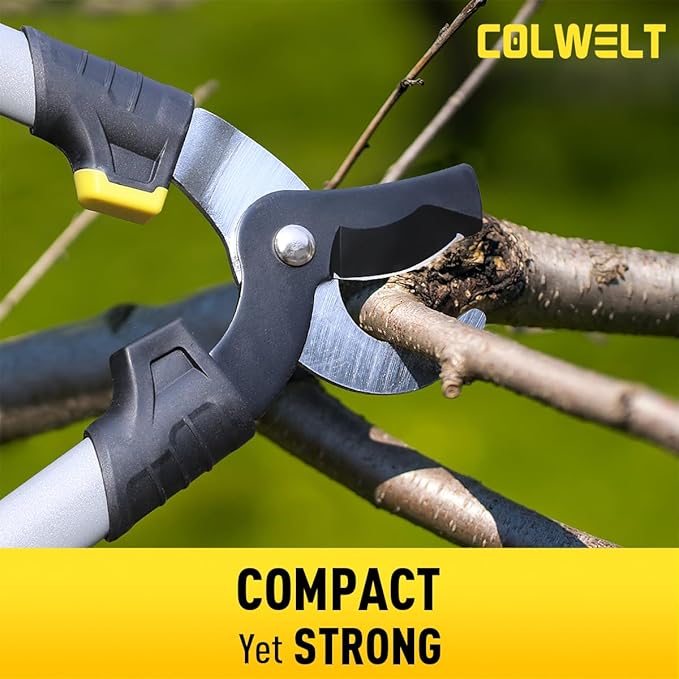 Colwelt Loppers Hedge Clippers Garden Shears 3Pcs, Compact Garden Loppers Shear Set with